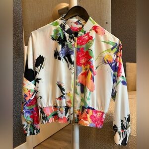 Marciano Artistic Floral Bomber Jacket